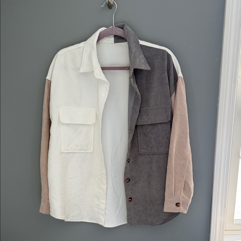 Men's Colorblock Corduroy Jacket